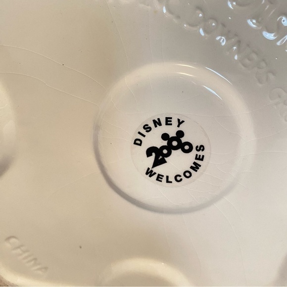 Disney FTD minnie & mickey santa's workshop christmas ceramic planter 2000 - Picture 11 of 11